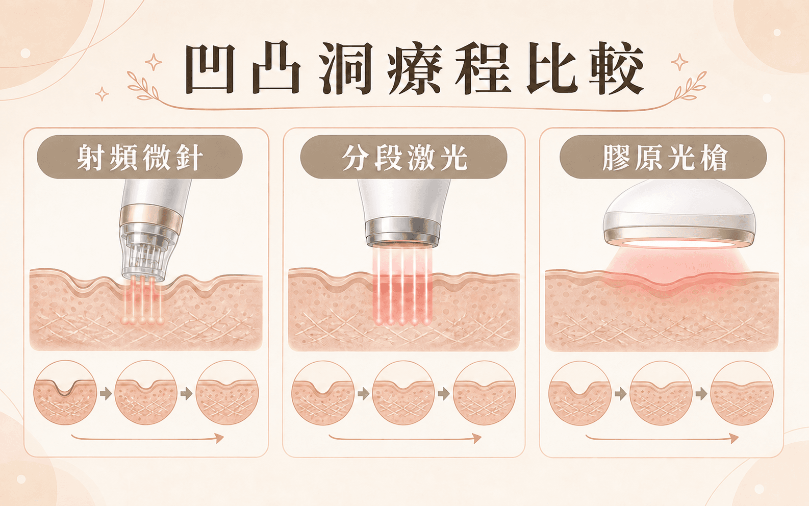 凹凸洞療程比較繁體中文插畫封面