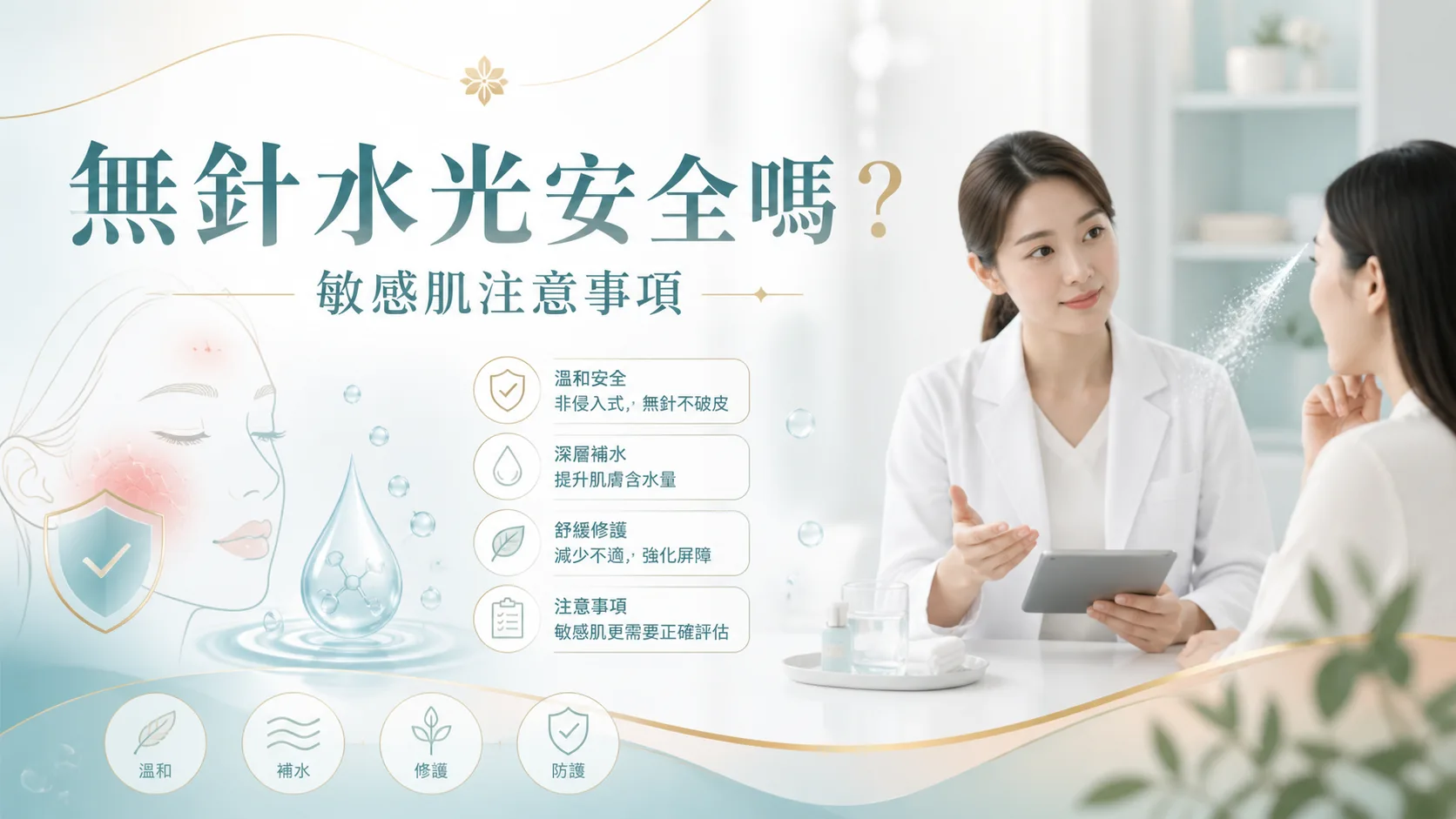 無針水光安全與敏感肌注意事項文章封面